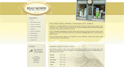 Desktop Screenshot of beaumonde-perfumery.co.uk