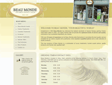 Tablet Screenshot of beaumonde-perfumery.co.uk